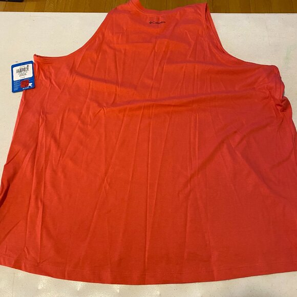 Columbia NWT, women's size 3X, North Cascades Tank top in orange. - Picture 2 of 7